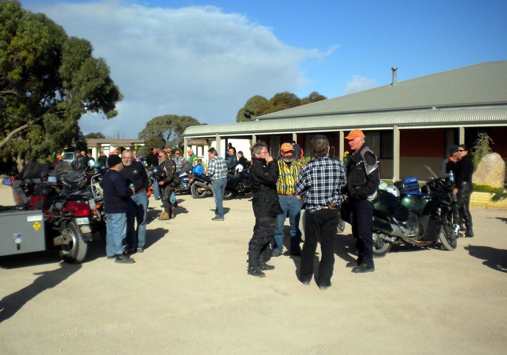 People gathered for Border Run at Border Village in 2011.