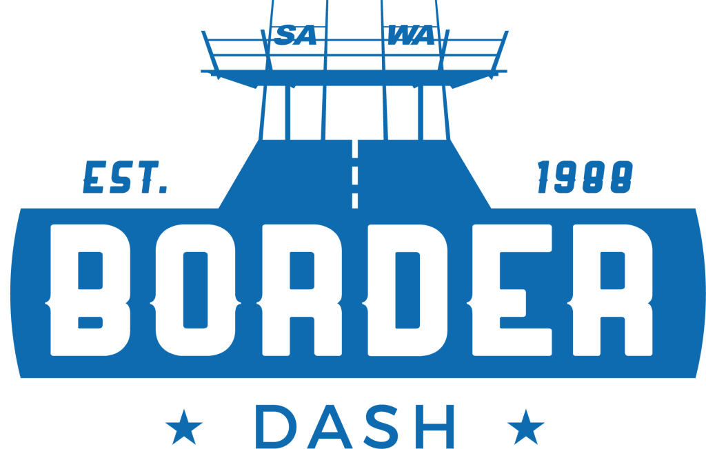 Border Dash Logo 17 Blue